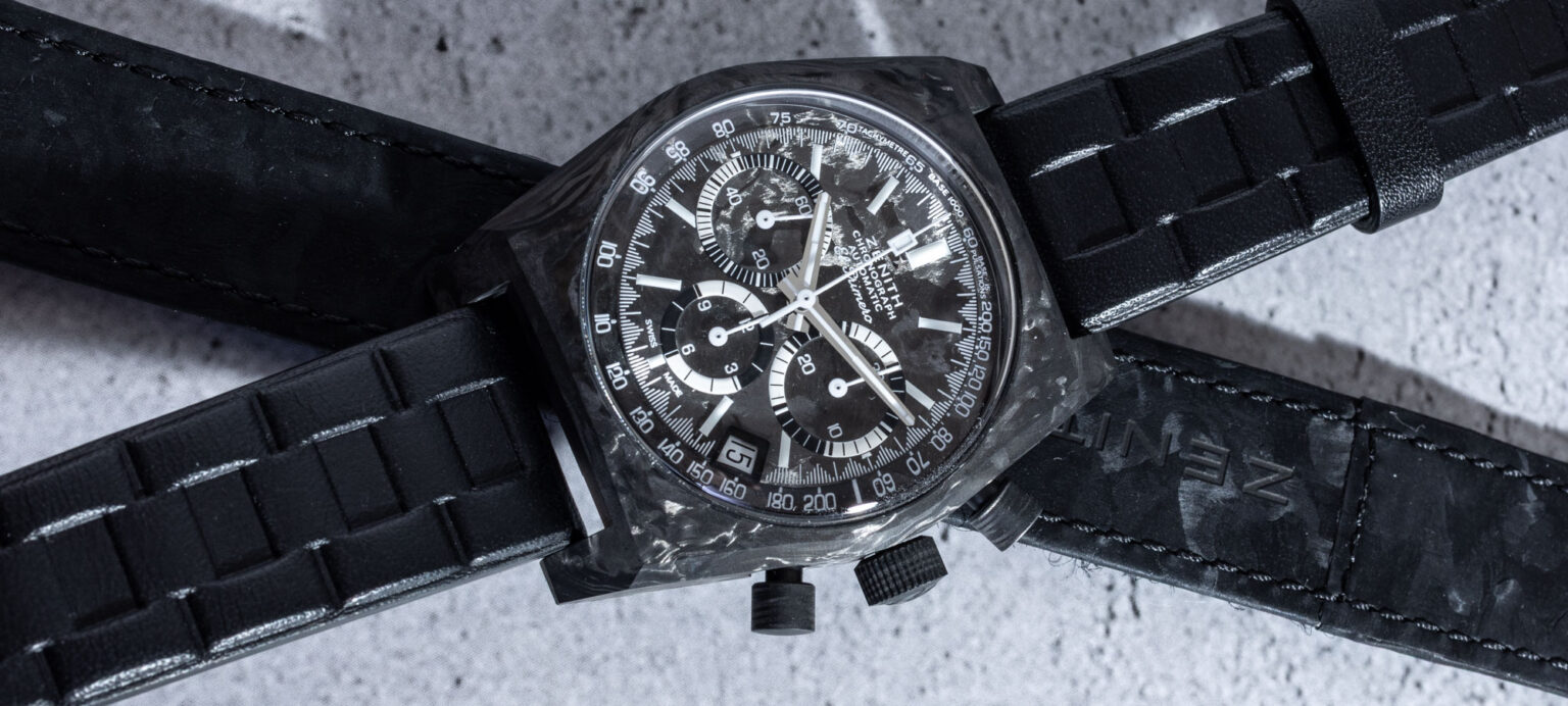 hands on zenith x revolution chronomaster revival a3818 cover girl carbon watch 688a0de792cbd