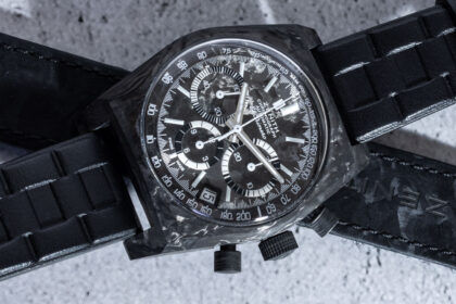 hands on zenith x revolution chronomaster revival a3818 cover girl carbon watch 688a0de792cbd