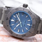 hands on tag heuer aquaracer professional 200 solargraph watch with new blue dial 6896f3a92f145