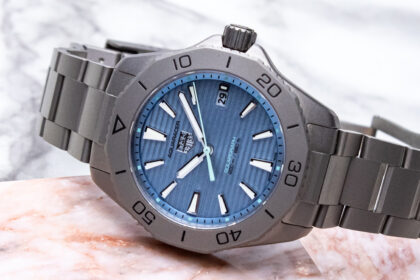 hands on tag heuer aquaracer professional 200 solargraph watch with new blue dial 6896f3a92f145