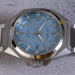 hands on citizen series8 831 light blue watch 68b7e895f1598