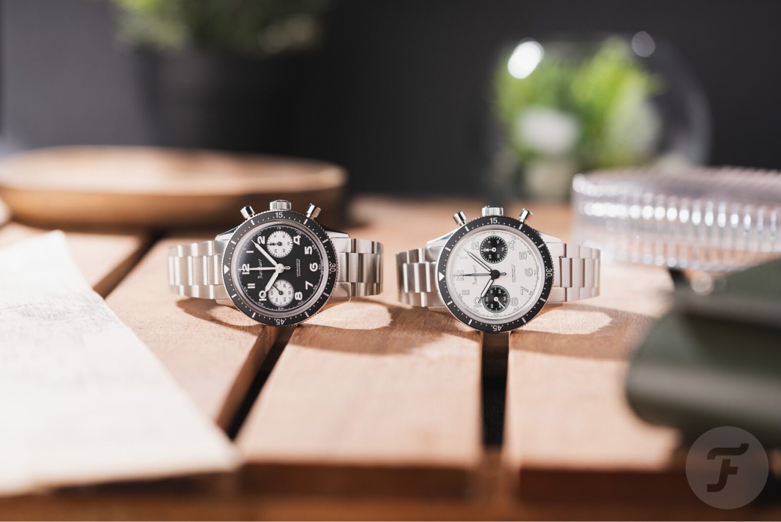 hands on with two handsome hanhart 415 es panda chronographs 68d0d8a73f4c3