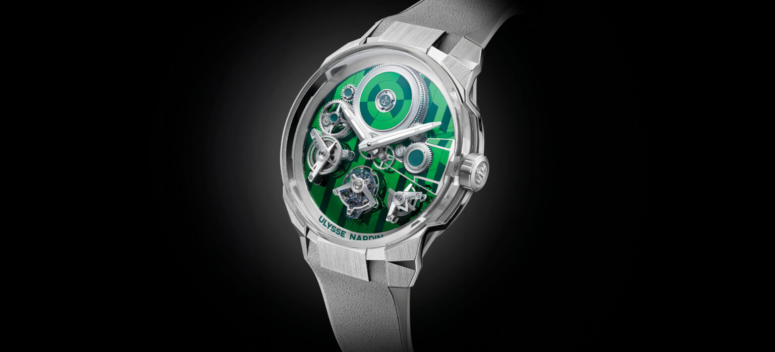 new release ulysse nardin blast free wheel marquetry silicon green watch 68d13b2c31701
