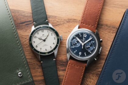 trying on new colorways of two hamilton khaki aviation pilot pioneer models 68b56f0421943