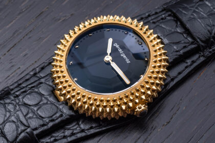 hands on gerald genta gentissima oursin 36 black onyx watch 68edf5e39bb8a