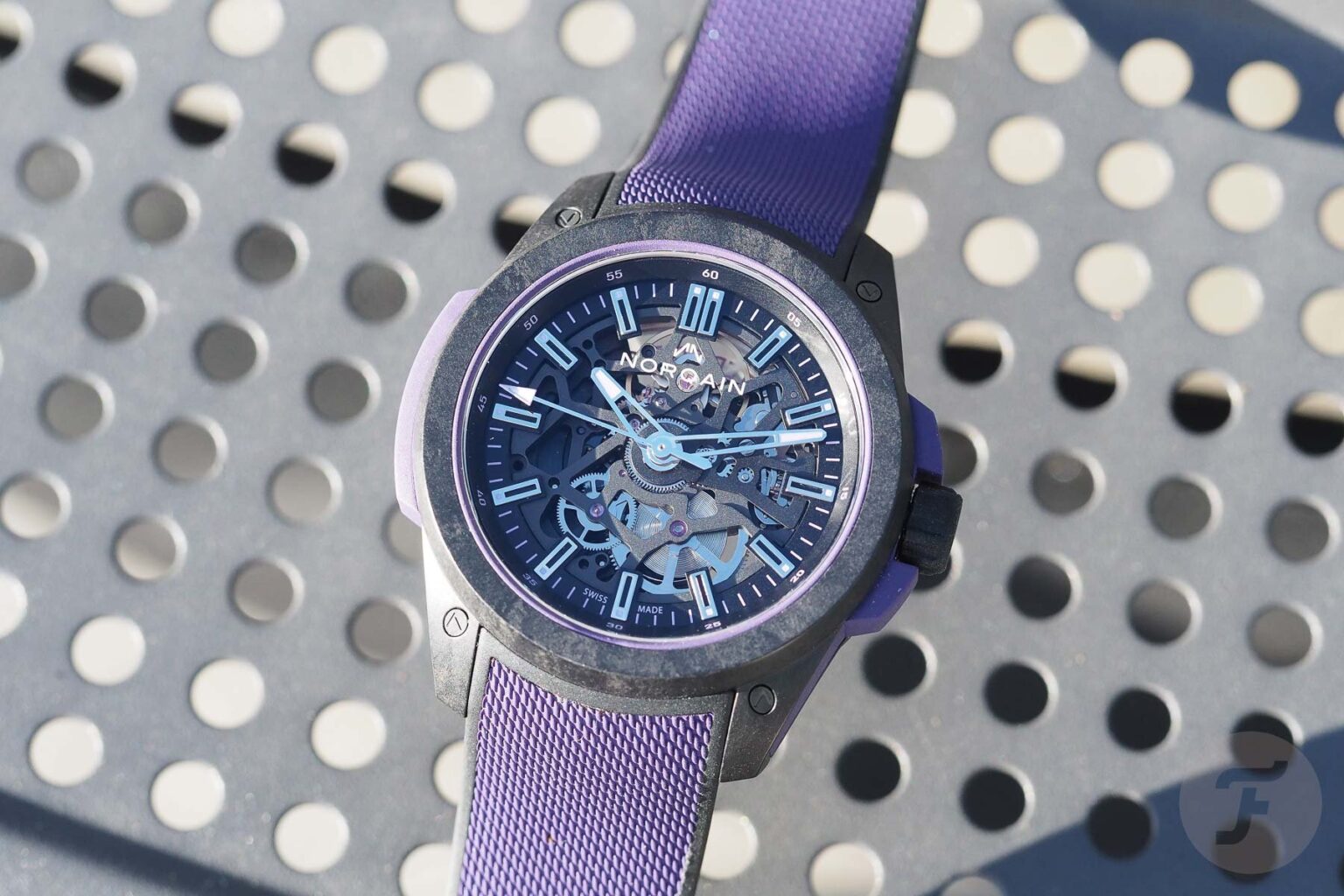 hands on with the norqain wild one skeleton 42mm purple 68dd18ac4fcc0