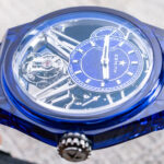zenith defy zero g blue sapphire watch hands on an expression of spectacle chronometry 69006f74db348