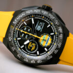 hands on debut tag heuer formula 1 chronograph x senna 44mm watch brings vibrant brazilian color to the collection 6909cf8e25ead