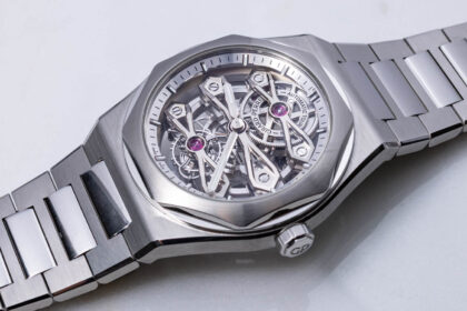 hands on debut the girard perregaux laureato three gold bridges watch merges two of the brands iconic designs 691da411832d0