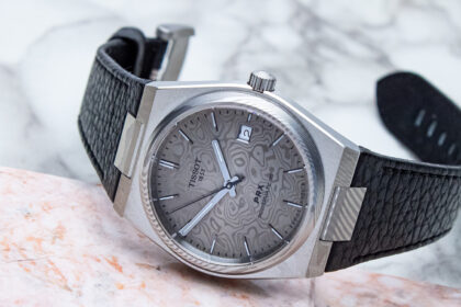 hands on debut tissot prx powermatic 80 damascus watch adds layers of drama to a fan favorite 6909dd954b36f