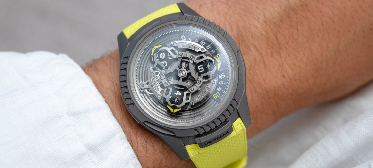 hands on debut ulysse nardin and urwerk create the ur freak watch 691df874b5713