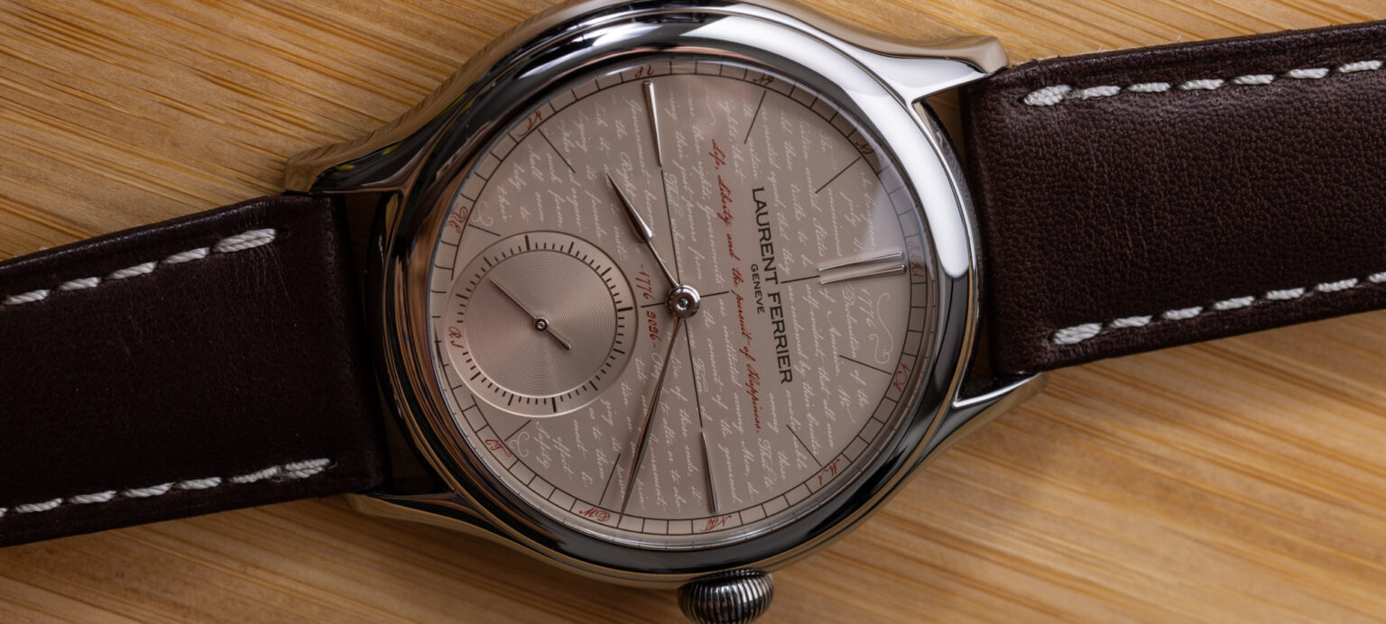laurent ferrier classic origin 250 hands on a swiss watch celebrating the american declaration of independence 6971da490cbbf