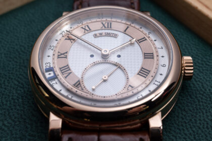 roger smith series six hands on handmade british watchmaking perfection with a floating date 695cc1d0b190f